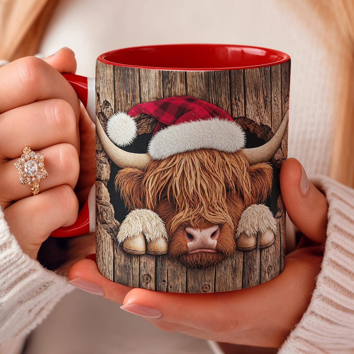 Cozy Christmas Highland Hideaway Ceramic Accent Mug