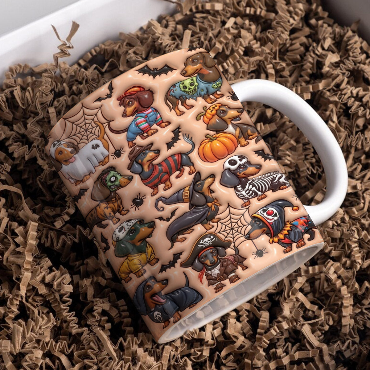 Spooky Sausage Squad Halloween Dachshund Mug