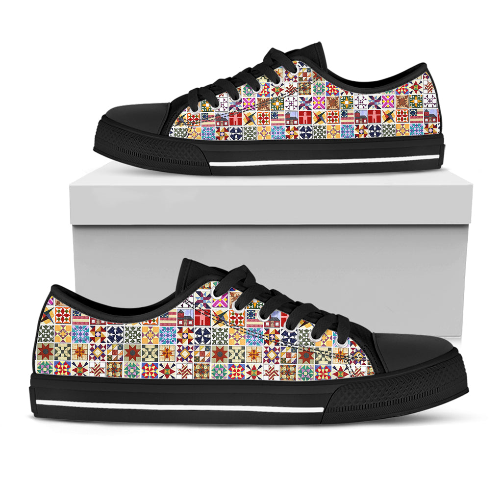 Sewing Lover Women's Low Top Shoes Quilt Blocks