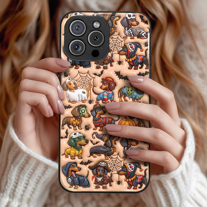 Spooky Sausage Squad Halloween Dachshund Phone Case
