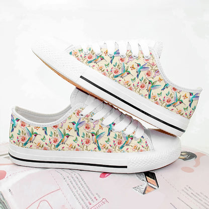 Hummingbird Women's Low Top Shoes Humming Blossoms