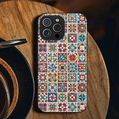 Sewing Lover Phone Case Chromatic Quilt Blocks