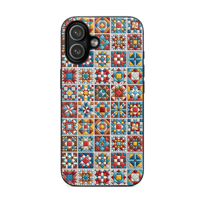 Sewing Lover Phone Case Chromatic Quilt Blocks