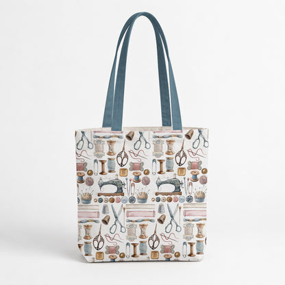 Sewing Lover Canvas Tote Bag Quilting Essentials