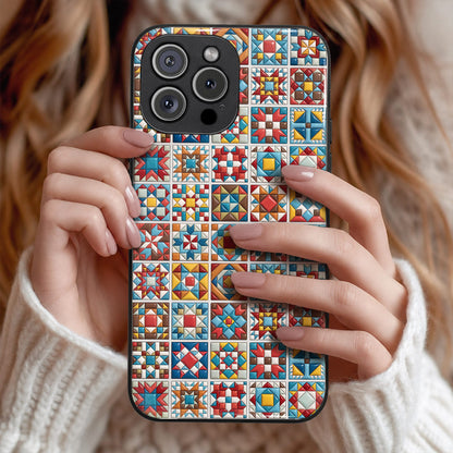Sewing Lover Phone Case Chromatic Quilt Blocks