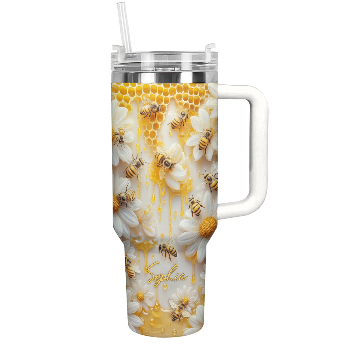 Personalized Honeybee Garden 40 oz Tumbler
