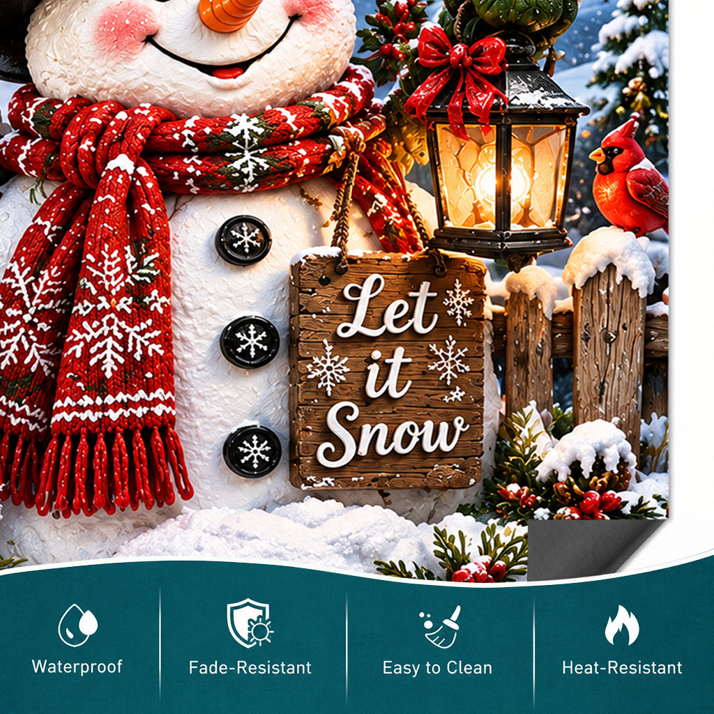 Christmas Magnetic Dishwasher Cover Snowman Lovers