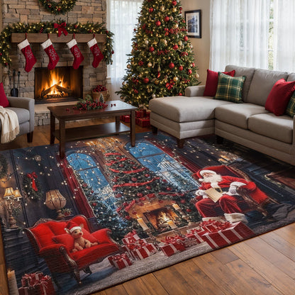 Christmas Area Rug Letters, Lights & Little Dreams