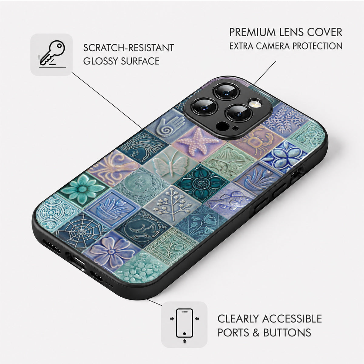 Ocean Treasures Tile Phone Case