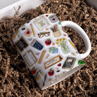 Teacher Ceramic Mug Teacher Fuel Coffee Repeat