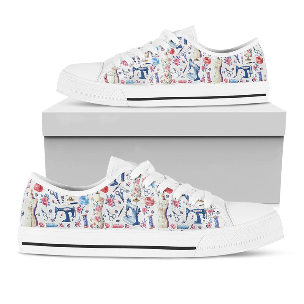 Sew Women's Low Top Shoes Stitched Memories