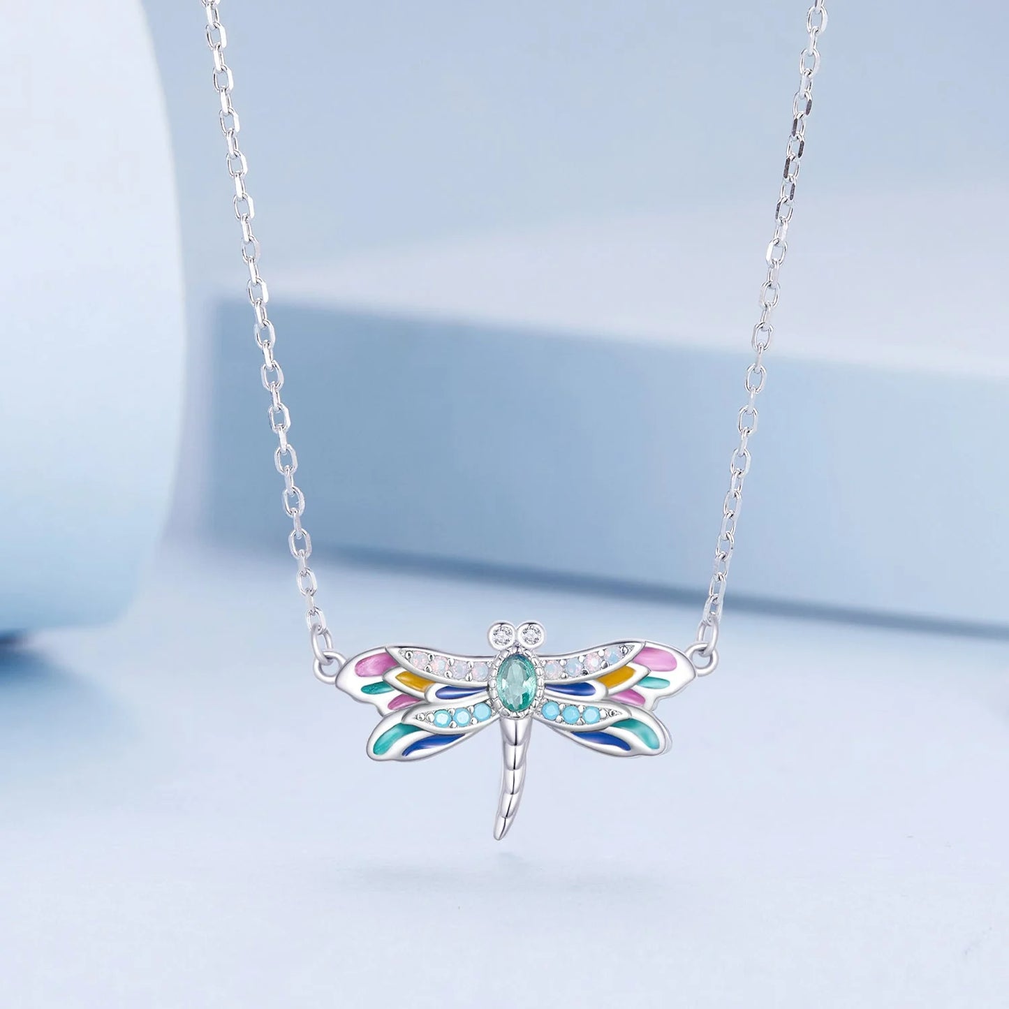 Enchanted Dragonfly Necklace – 925 Sterling Silver