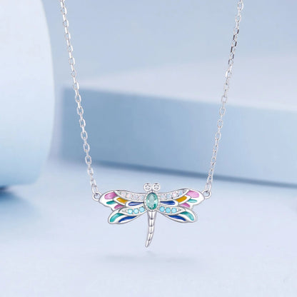 Enchanted Dragonfly Necklace – 925 Sterling Silver