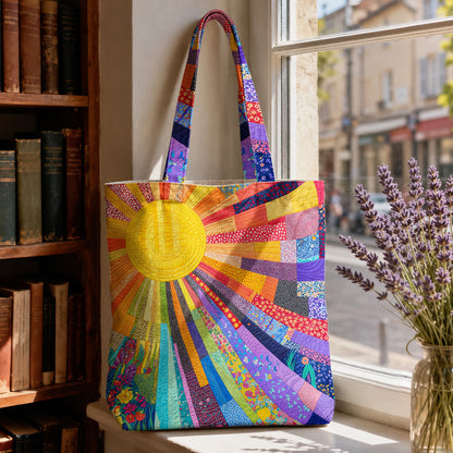 Hippie Canvas Tote Bag Cheerful Sunshine