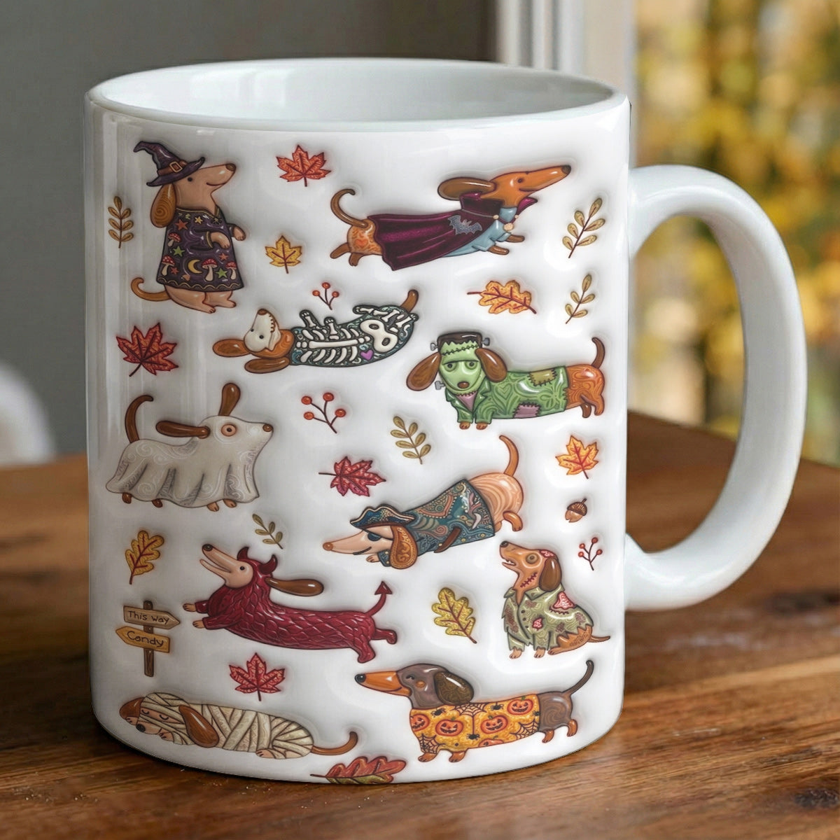 Howl-O-Ween Dachshund Ceramic Mug