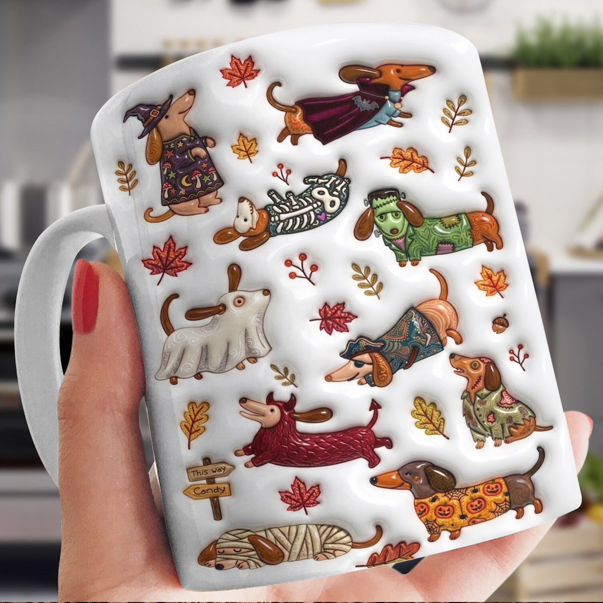 Howl-O-Ween Dachshund Ceramic Mug