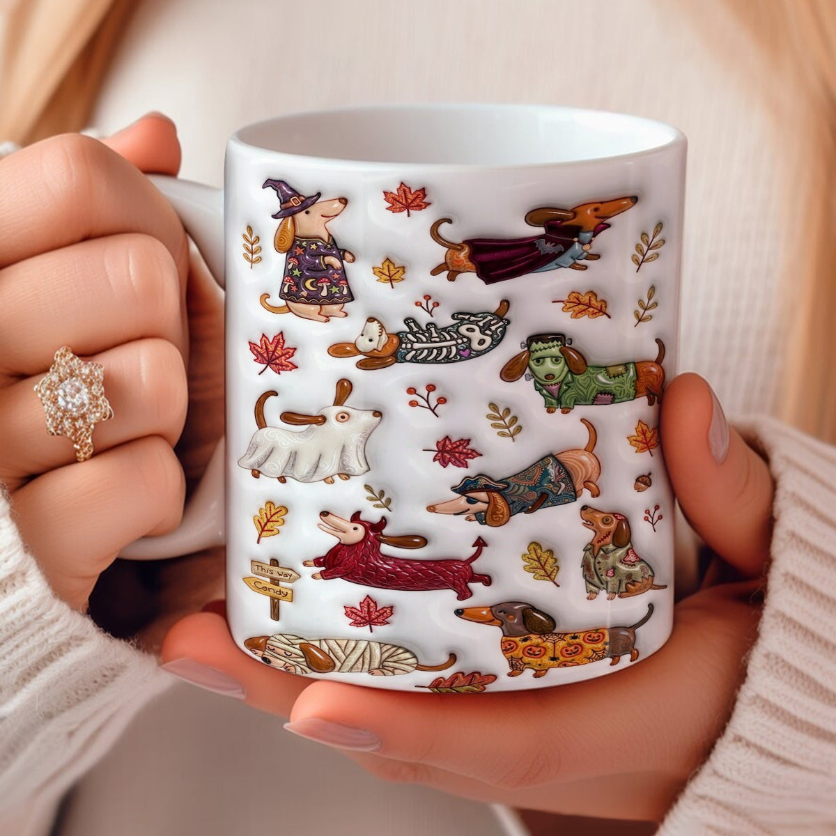 Howl-O-Ween Dachshund Ceramic Mug