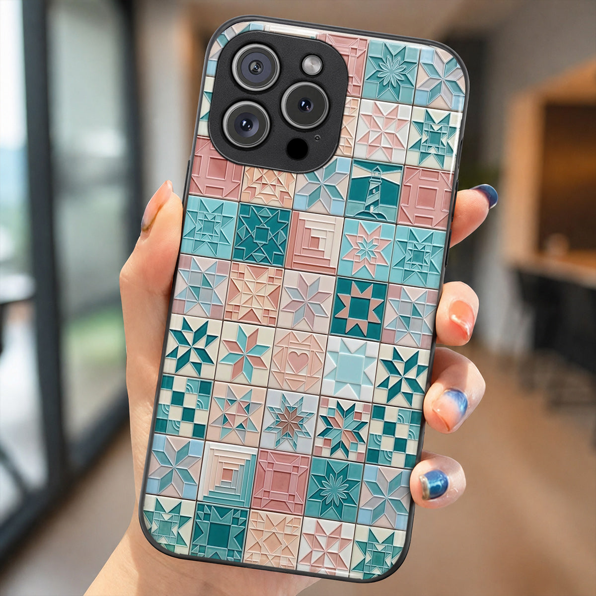 Ocean Breeze Patchwork Phone Case Patchwork By The Sea