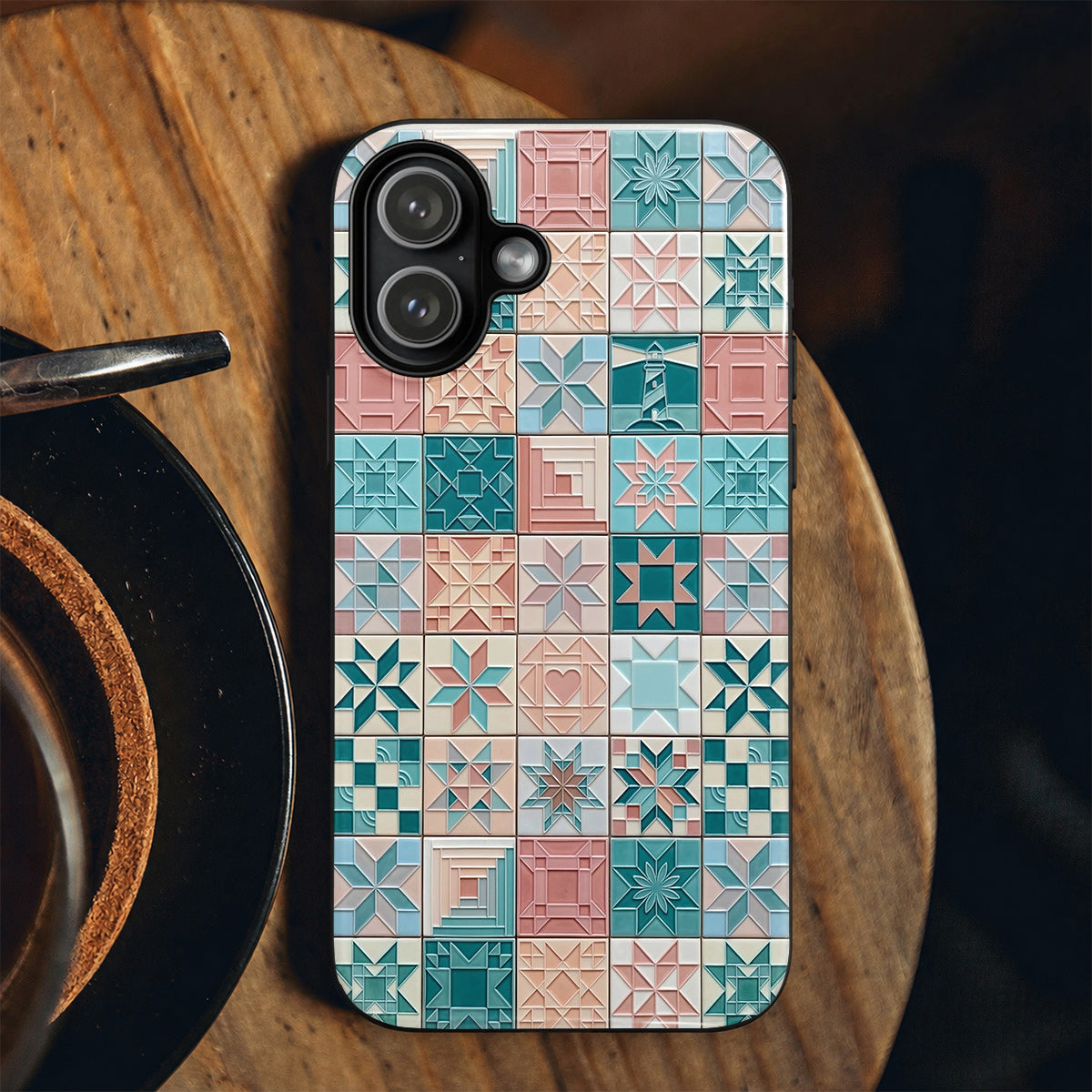 Ocean Breeze Patchwork Phone Case Patchwork By The Sea