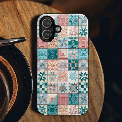 Ocean Breeze Patchwork Phone Case Patchwork By The Sea