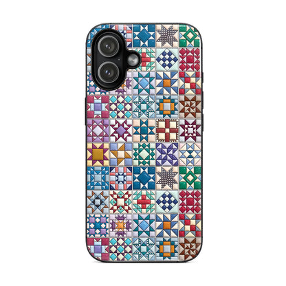 Sewing Lover Phone Case Traditional Quilt Blocks