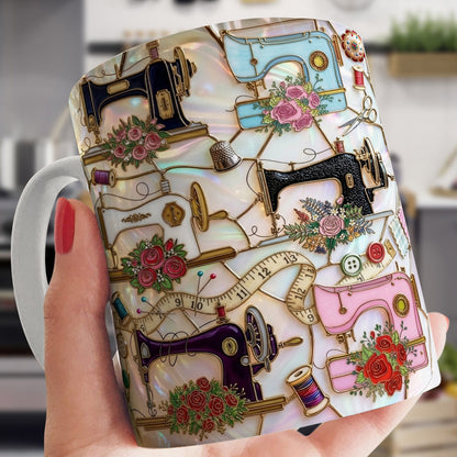 Sewing Lover 11Oz Mug Vintage Sewing Garden