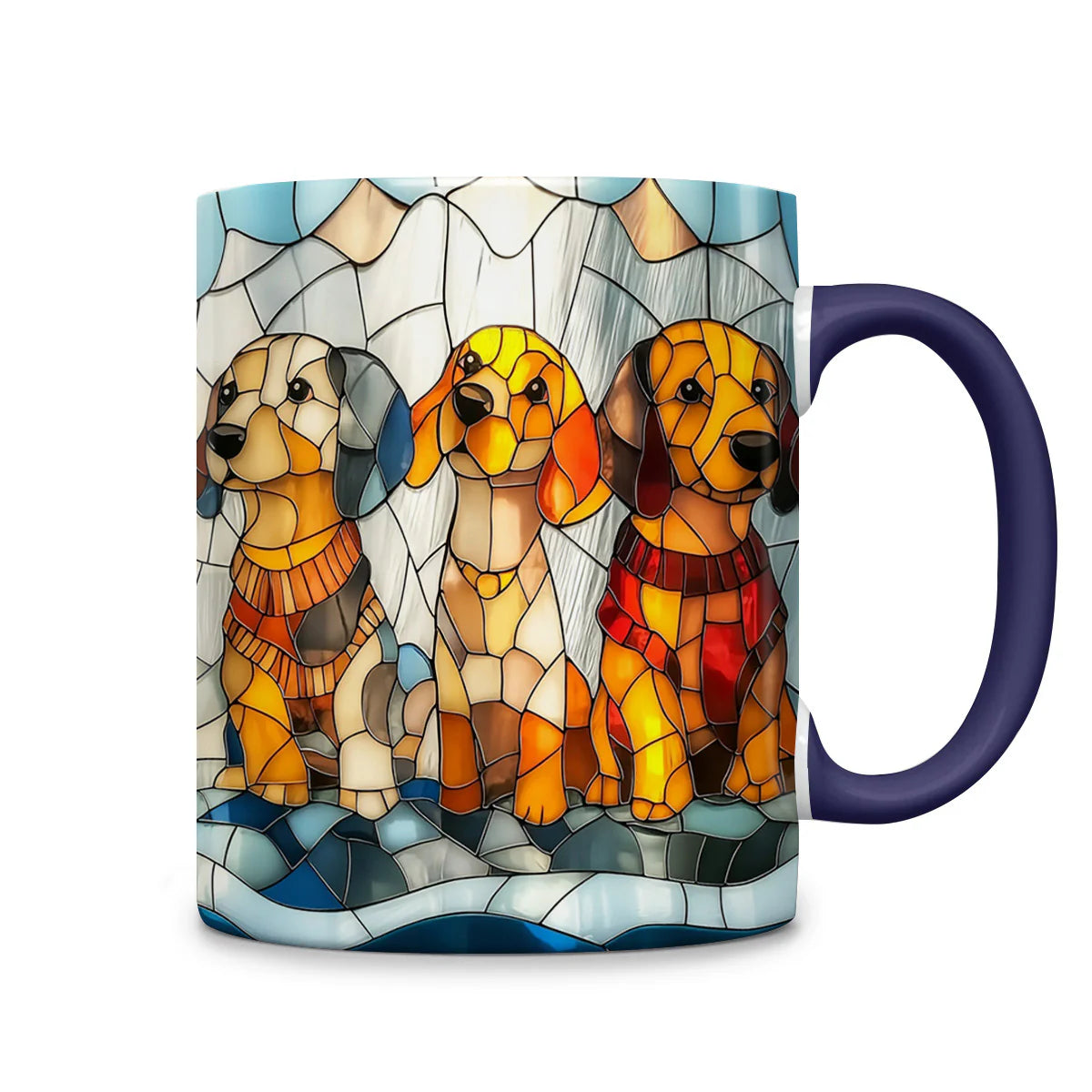 Cute Dachshunds Accent Mug