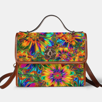 Hippie Satchel Handbag Rainbow Reverie