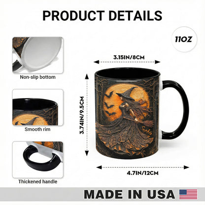 Witch of the Amber Moon Personalized Accent Mug Halloween Gift