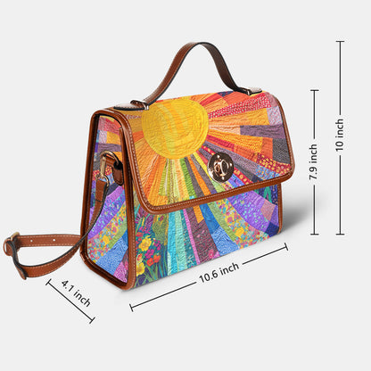 Hippie Satchel Handbag Cheerful Sunshine
