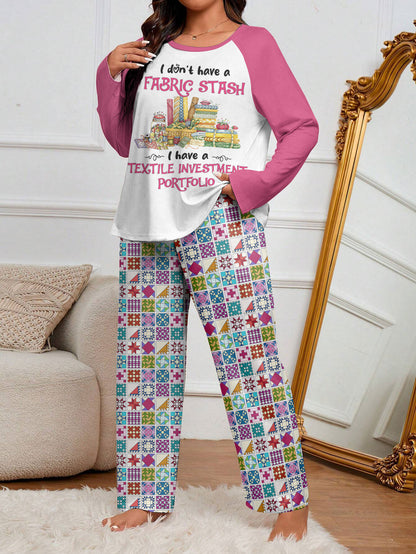Sewing Lover Raglan Lounge Pajamas Textile Investment Portfolio