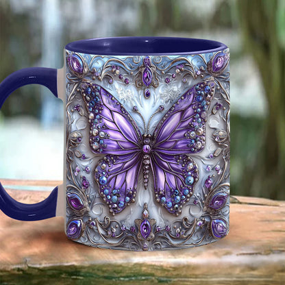 Beautiful Butterfly Accent Mug