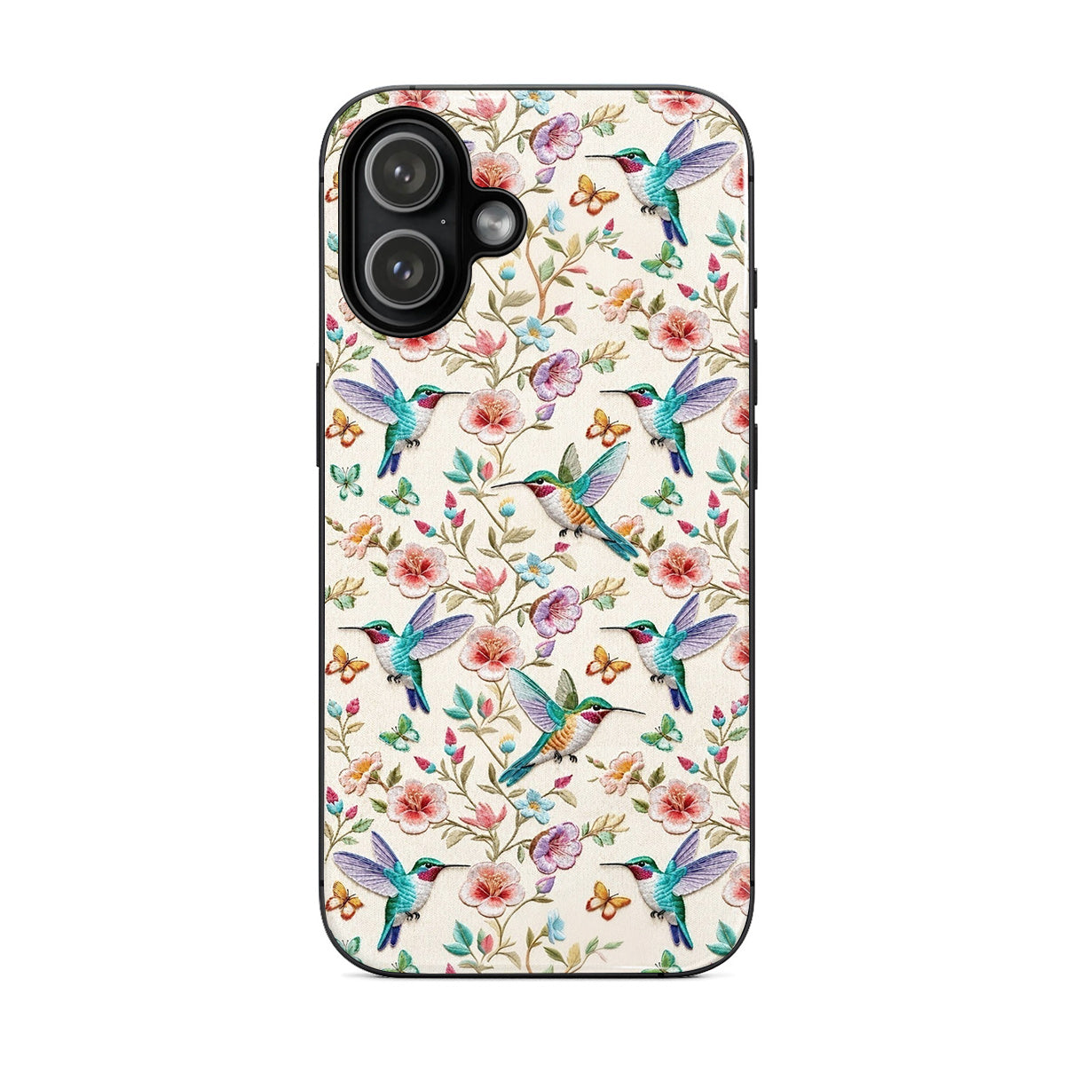 Nature Garden Lovers Phone Case Hummingbird Floral Garden Grace