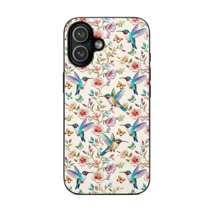 Nature Garden Lovers Phone Case Hummingbird Floral Garden Grace