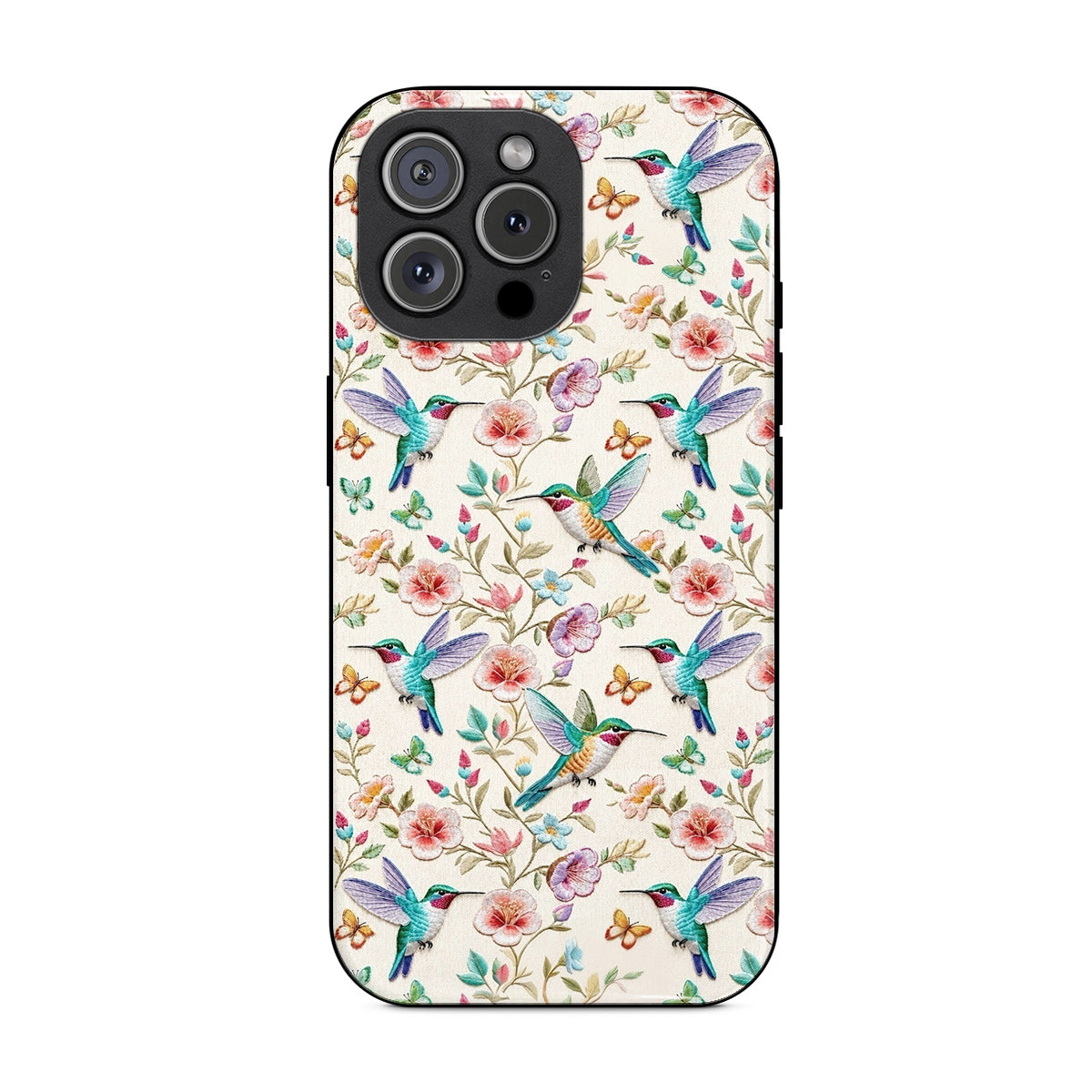 Nature Garden Lovers Phone Case Hummingbird Floral Garden Grace
