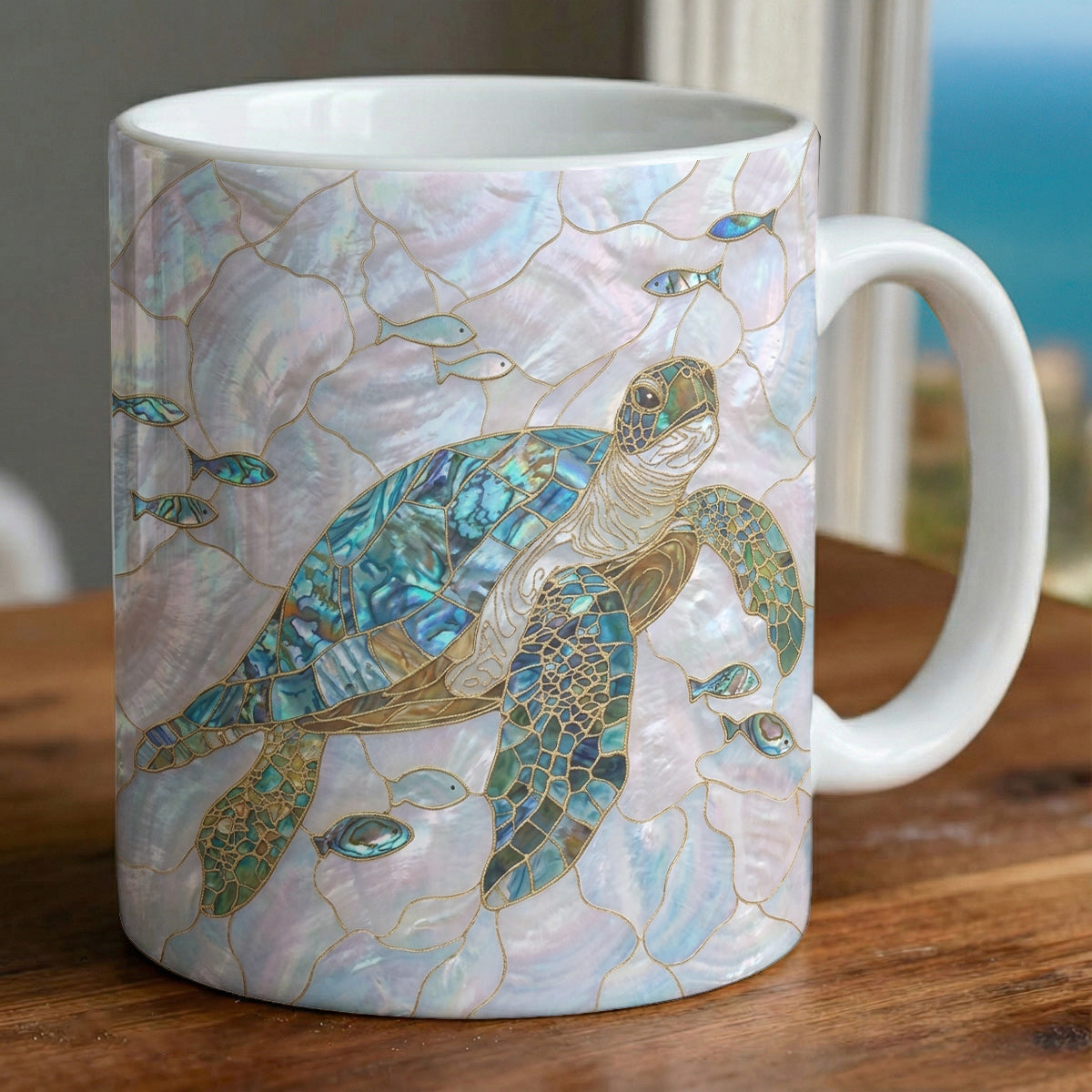 Sea Turtle 11 oz Mug Ocean Pearl Sea Turtle