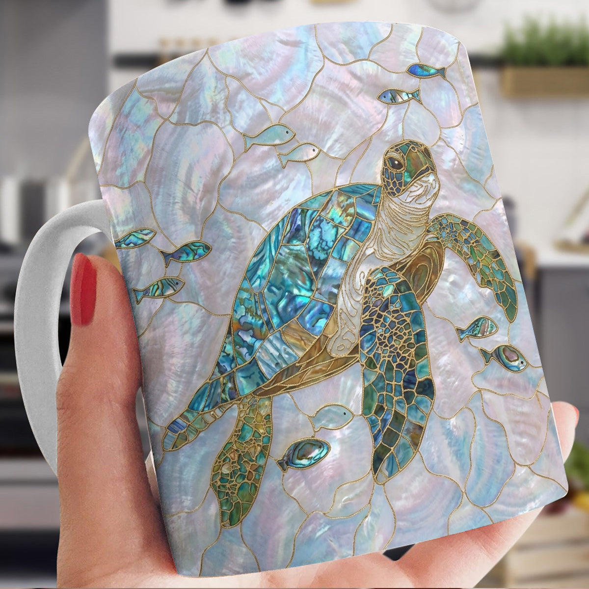 Sea Turtle 11 oz Mug Ocean Pearl Sea Turtle