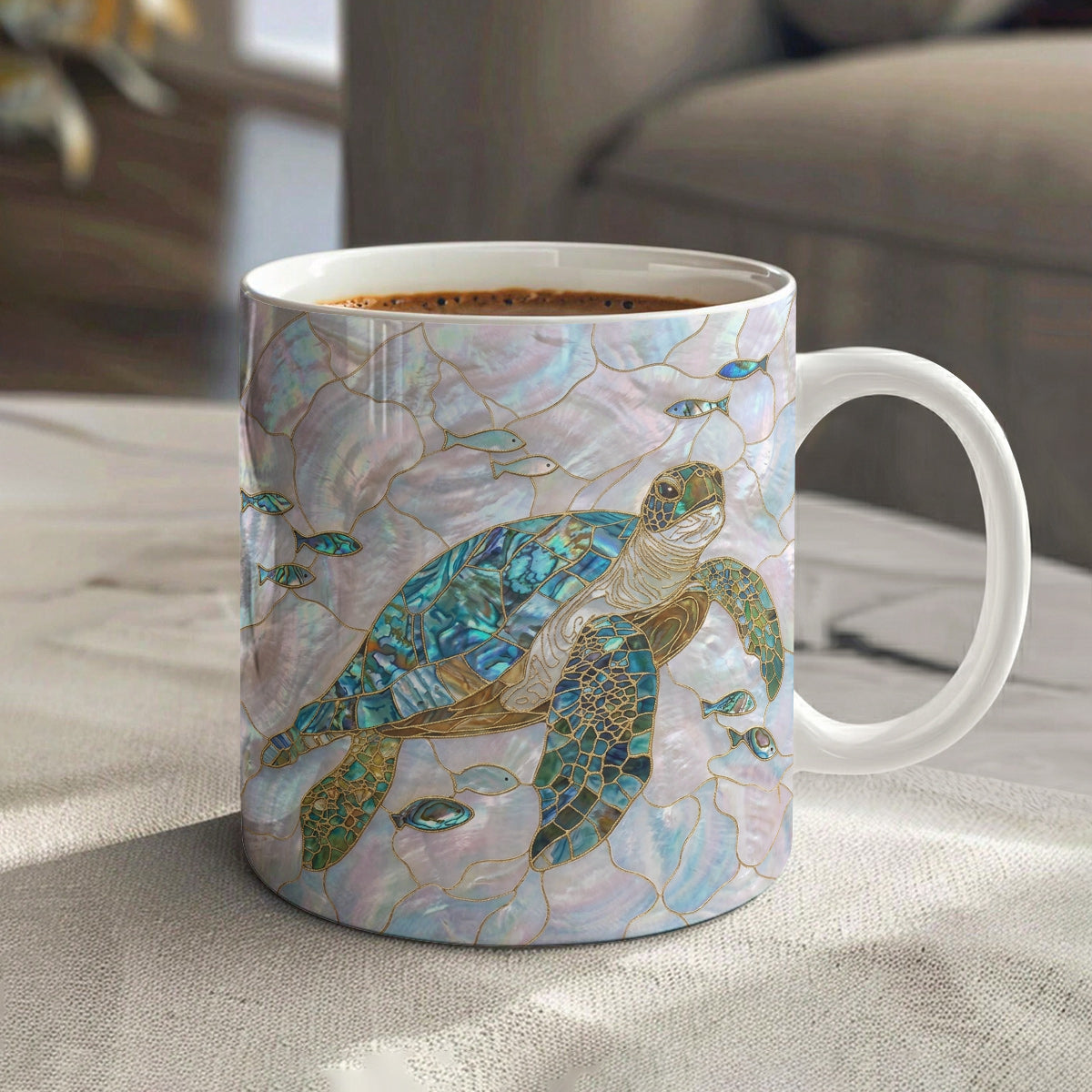 Sea Turtle 11 oz Mug Ocean Pearl Sea Turtle