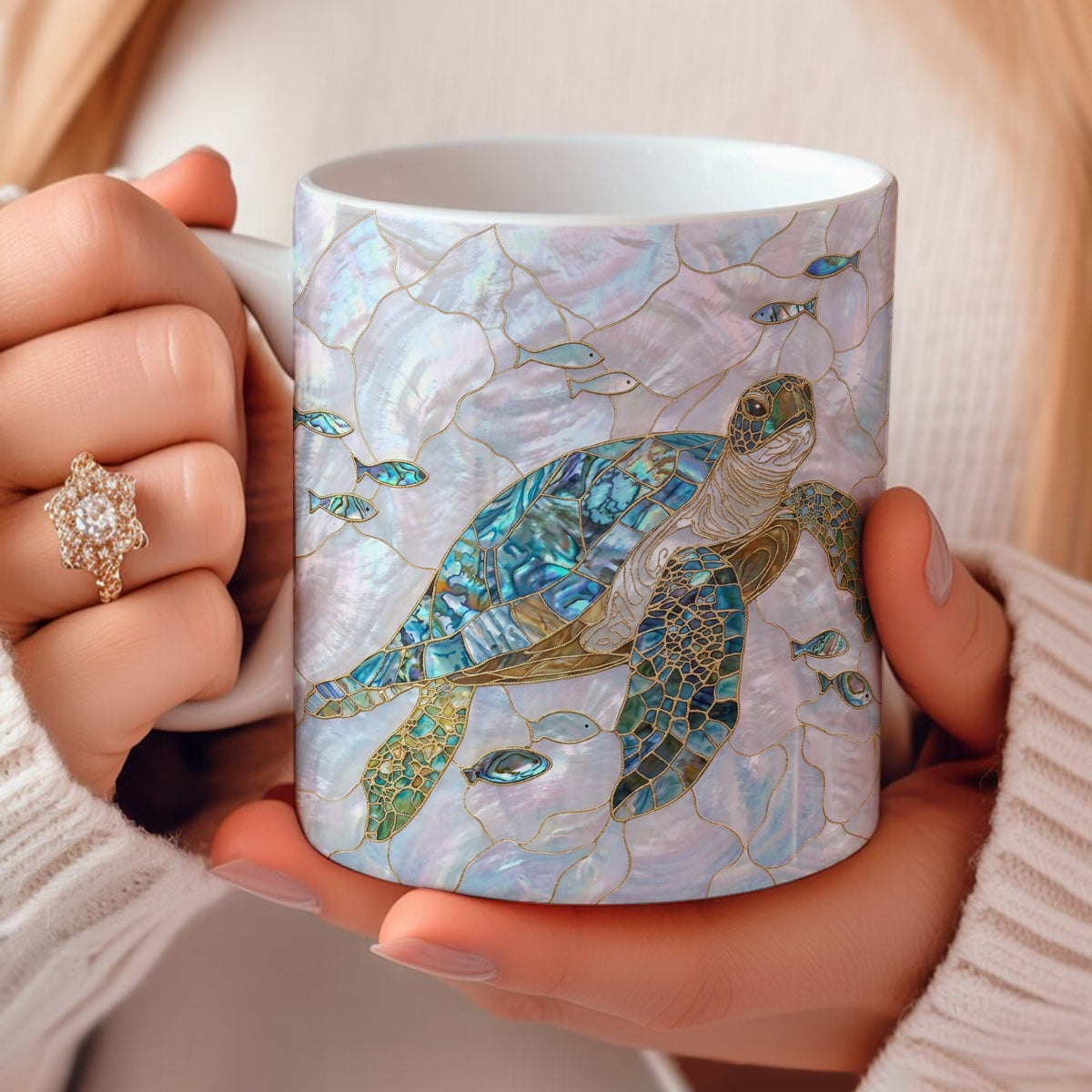 Sea Turtle 11 oz Mug Ocean Pearl Sea Turtle