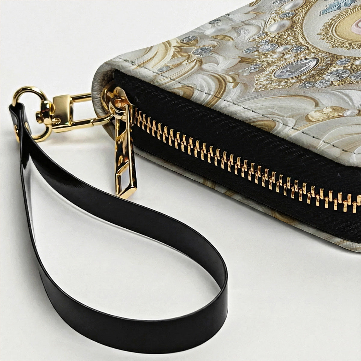 Graceful Mary Leather Wallet 3D Personalized Faith & Grace