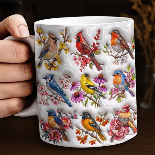 Songbirds Garden Ceramic Mug A Chorus Of Blooming Days