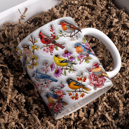 Songbirds Garden Ceramic Mug A Chorus Of Blooming Days