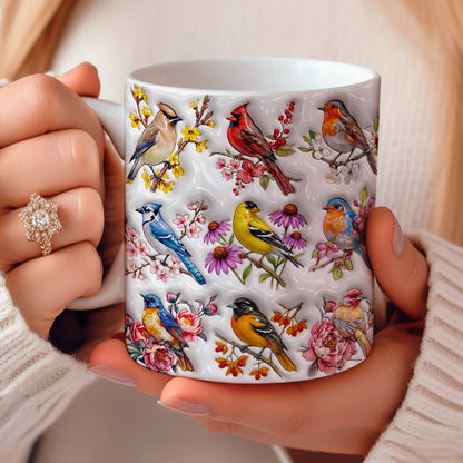 Songbirds Garden Ceramic Mug A Chorus Of Blooming Days