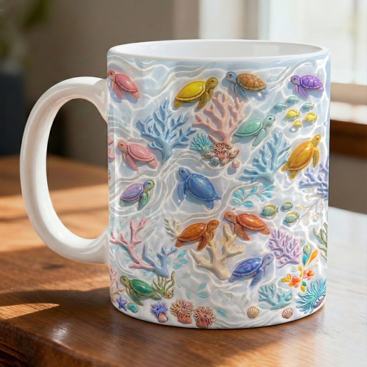 Sea Turtle Ceramic Mug Sea Turtle Paradise
