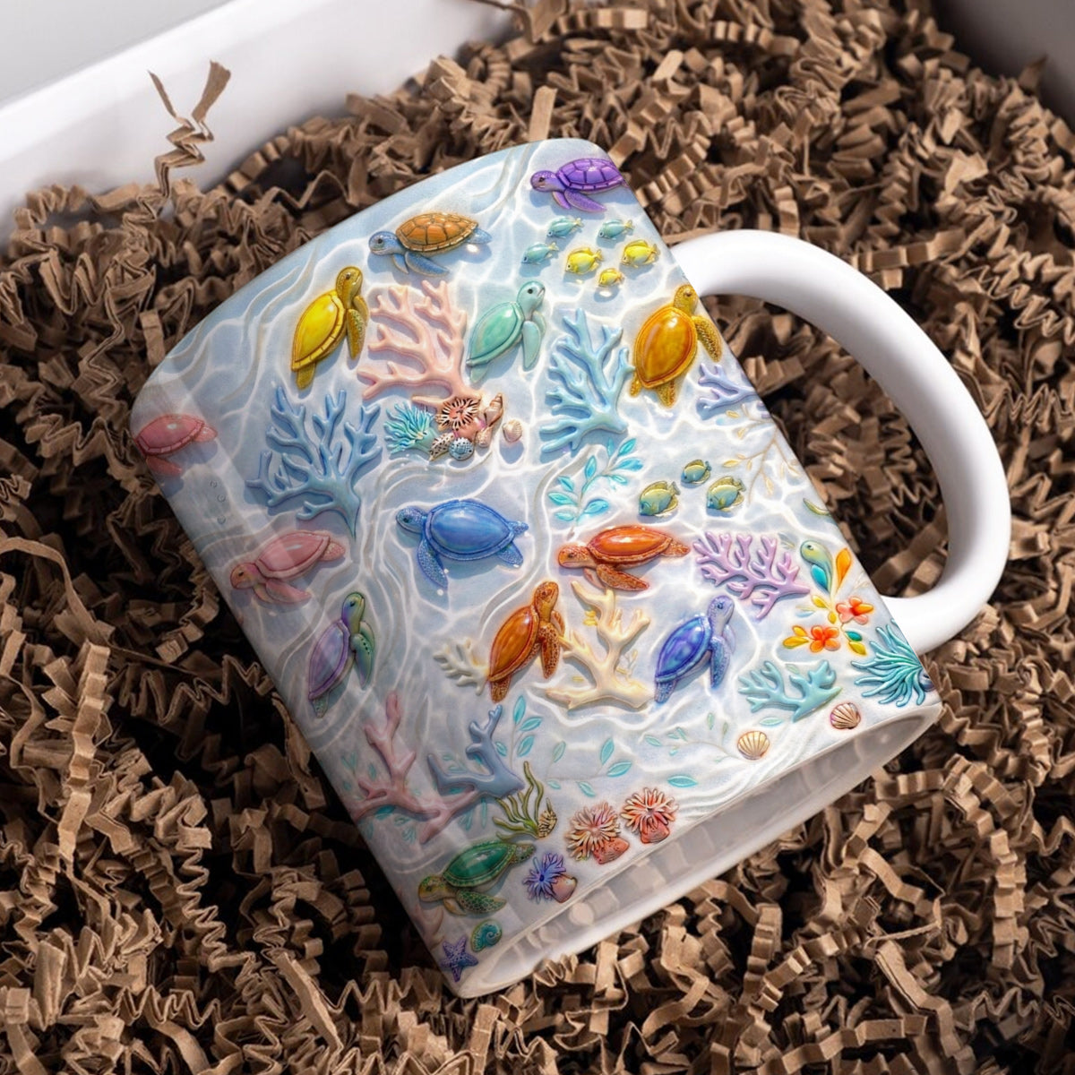 Sea Turtle Ceramic Mug Sea Turtle Paradise