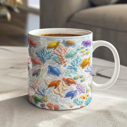 Sea Turtle Ceramic Mug Sea Turtle Paradise