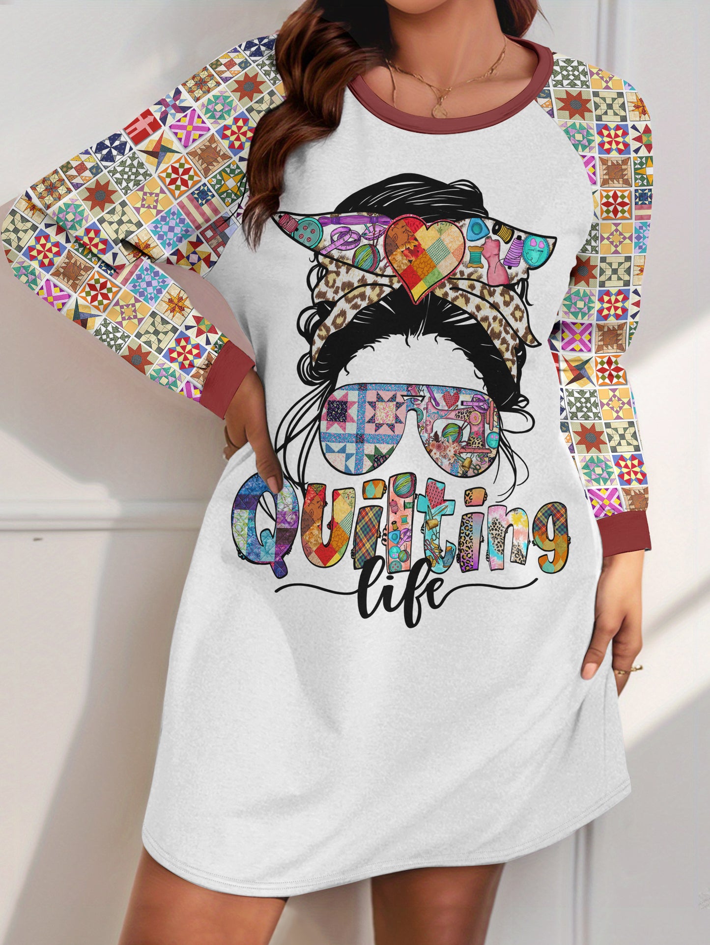 Sewing Lover Raglan Dress Quilting Life Quilt Blocks