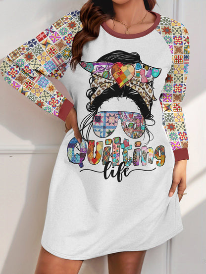 Sewing Lover Raglan Dress Quilting Life Quilt Blocks