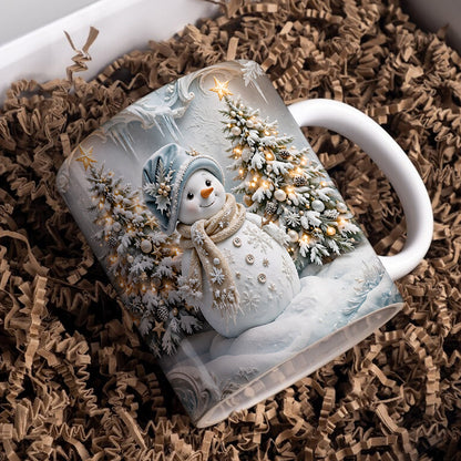 Christmas Ceramic Mug Winter Wonderland Snowman