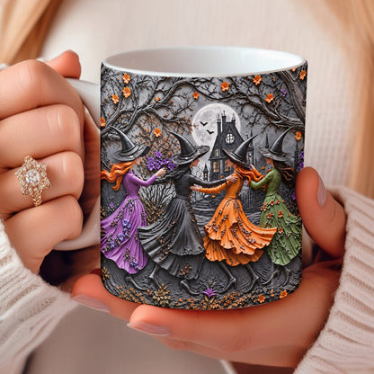 Witch Ceramic Mug Moonlit Witches’ Autumn Dance
